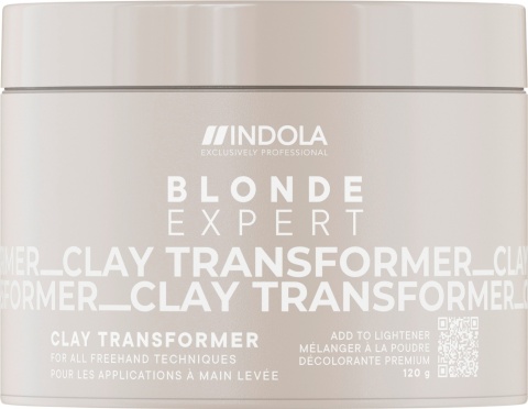 INDOLA BLONDE EXPERT Clay Transformer, dodatek do rozjaśniacza, 125g