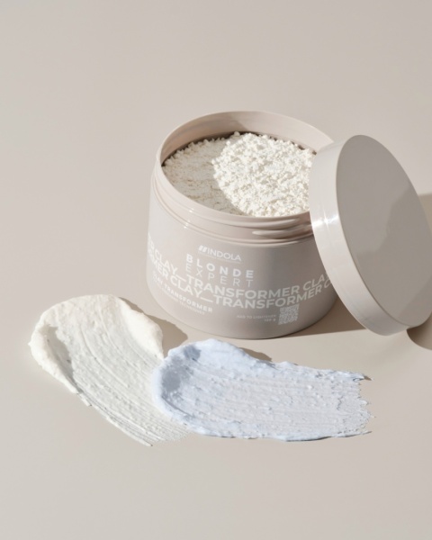 INDOLA BLONDE EXPERT Clay Transformer, dodatek do rozjaśniacza, 125g