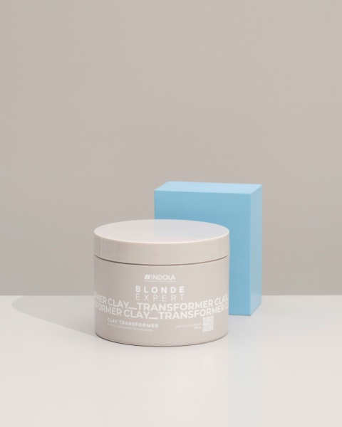 INDOLA BLONDE EXPERT Clay Transformer, dodatek do rozjaśniacza, 125g