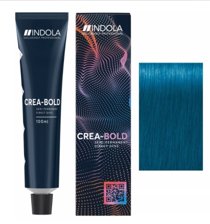 INDOLA Crea Bold, farba semipermamentna/bez dodatku developera, Turquoise Blue , 100ml