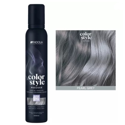 Indola Color Style Mousse, pianka koloryzująca, Perłowy Szary/Pearl Grey , 200 ml