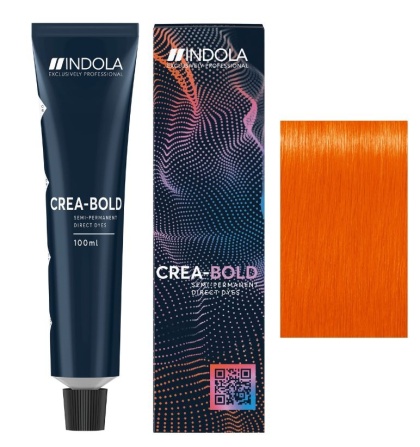 Neon Tangerine INDOLA Crea Bold, farba semipermamentna/bez dodatku developera, 100ml